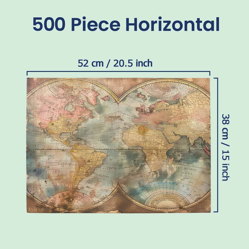 500pcs Jigsaw Puzzle for Adult - Puzzle Map World recension och pris