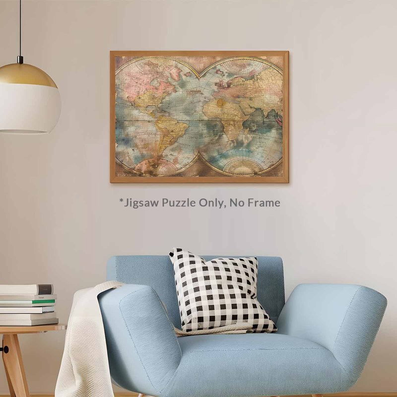 500pcs Jigsaw Puzzle for Adult - Puzzle Map World recension och pris