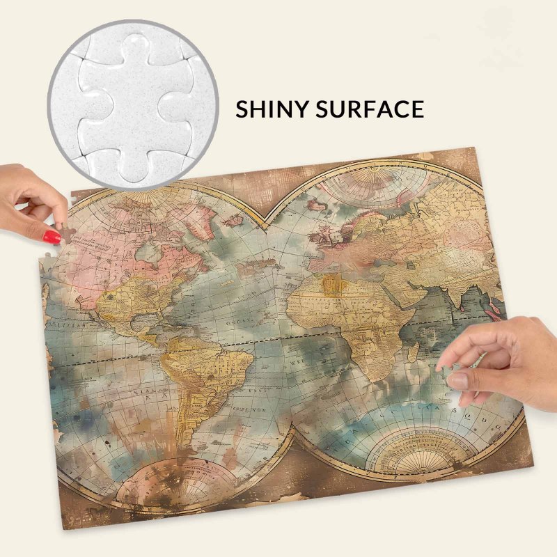 500pcs Jigsaw Puzzle for Adult - Puzzle Map World recension och pris