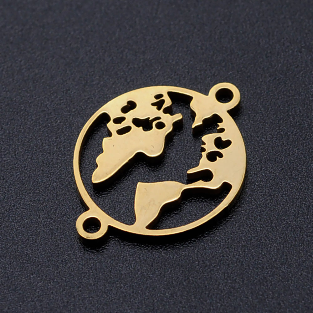 10pcs/lot World Map DIY Charms - Puzzle Map World recension och pris