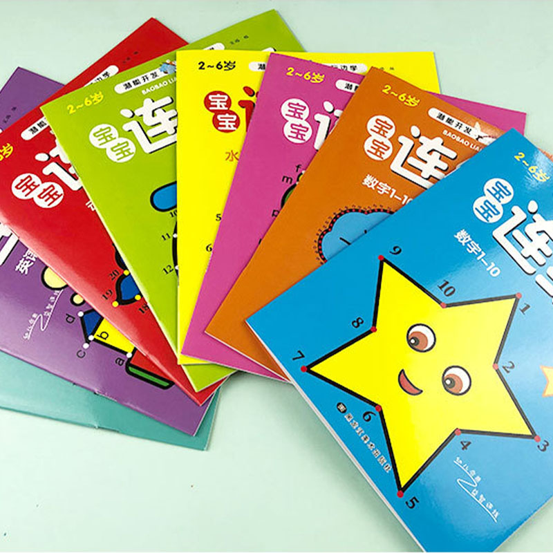 8Pcs Kids Connect the Dots Col - Kids Educational Workbooks recension och pris