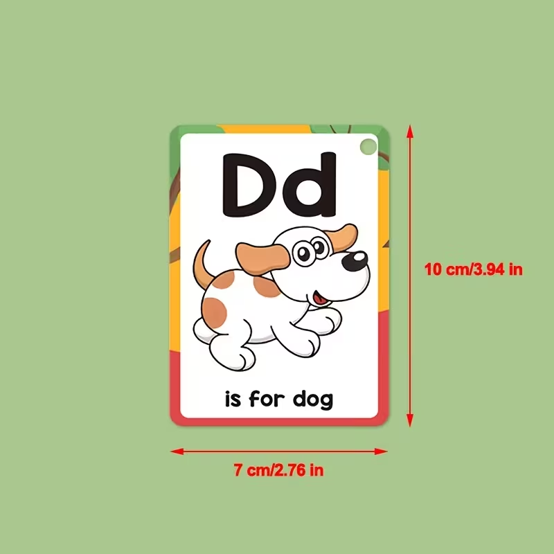 26 English Learning Cards with - Flash Card Alphabet recension och pris